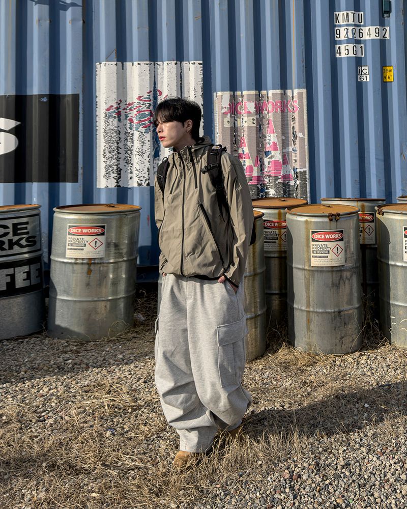 CALVET Zip-Up Hooded Windbreaker