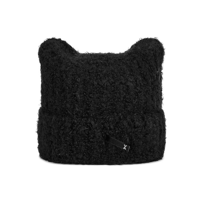 VARZAR Safety Pin Square Beanie / Black