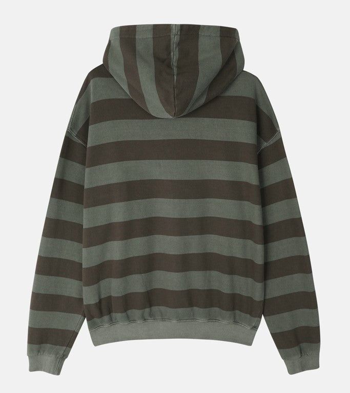 No.1413 dyeing stripe hood ZIP-UP
