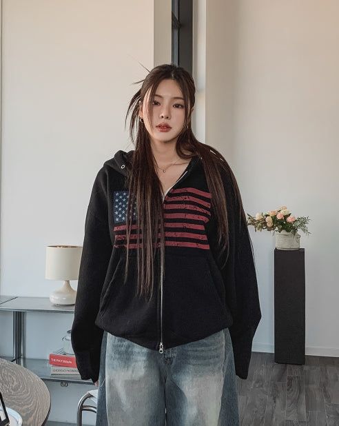 Blind washing balloon denim pants
