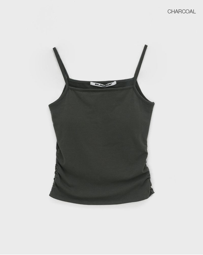 [MADE] Easy Shirring Tank Top With Built-in Cap