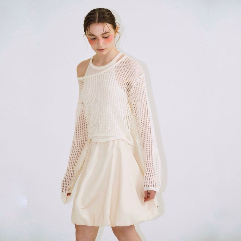 Net Layered Top - 3colors