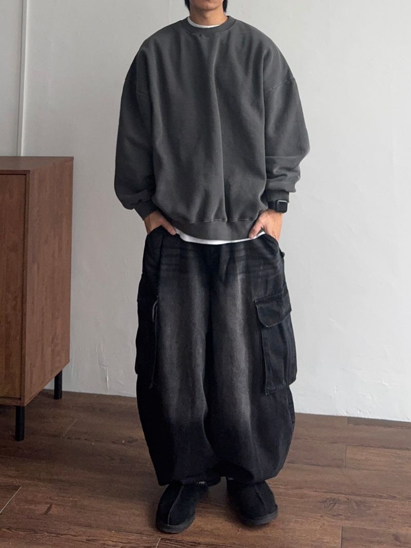 Over Pigment Round Sweatshirt (No.798)