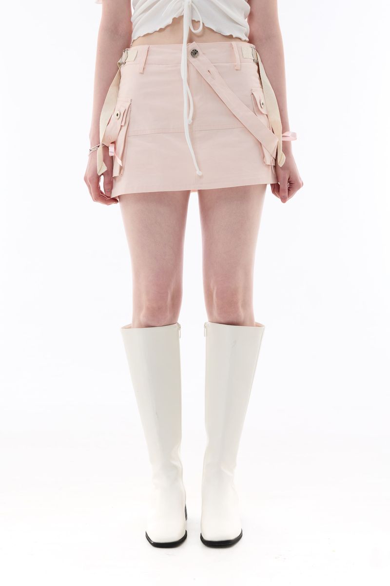 ARIKIM（アリキム）の「 UNBALANCE CAGO SKIRT PANTS / PINK（Skirts）」