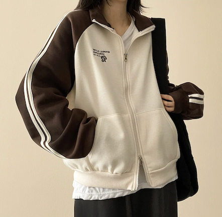 Gling Track Two Way High Neck Zip-Up [Fleece]