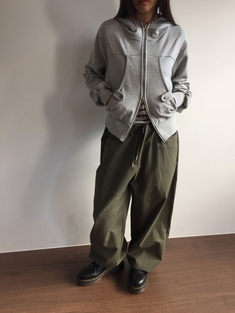 Utah Studded Hooded Zip-Up (3color) 