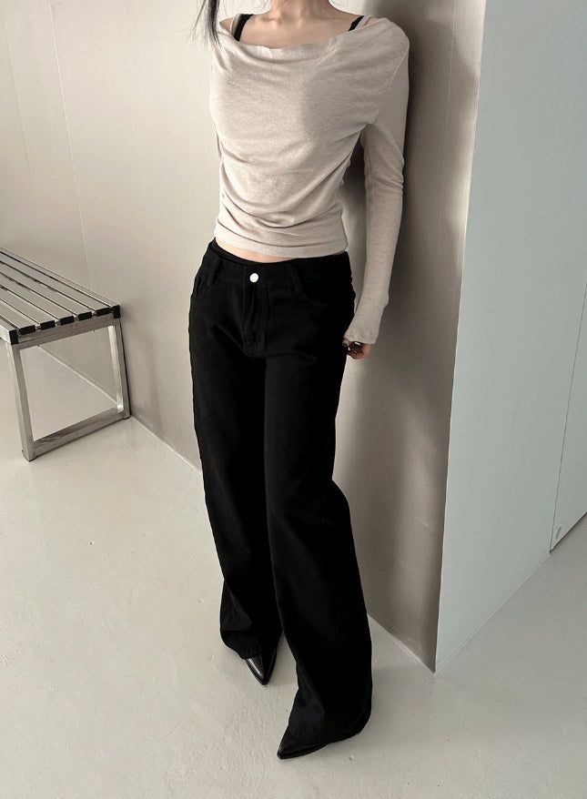 Soft Drape Slim Top