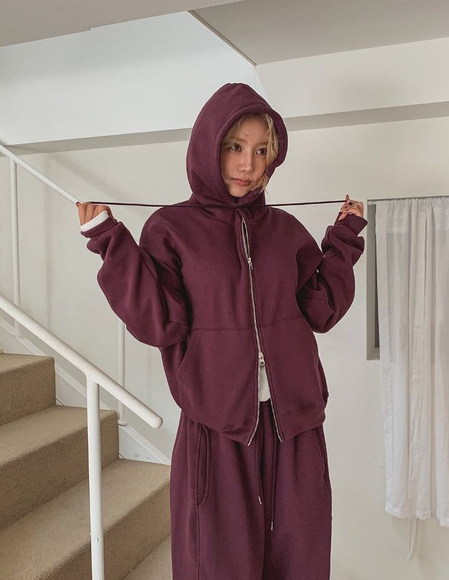 ULAN（ユレン）の「Eve Brushed Two Way Hood Zip-Up（Tops）」