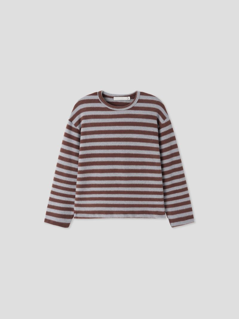 Fluff striped knitwear