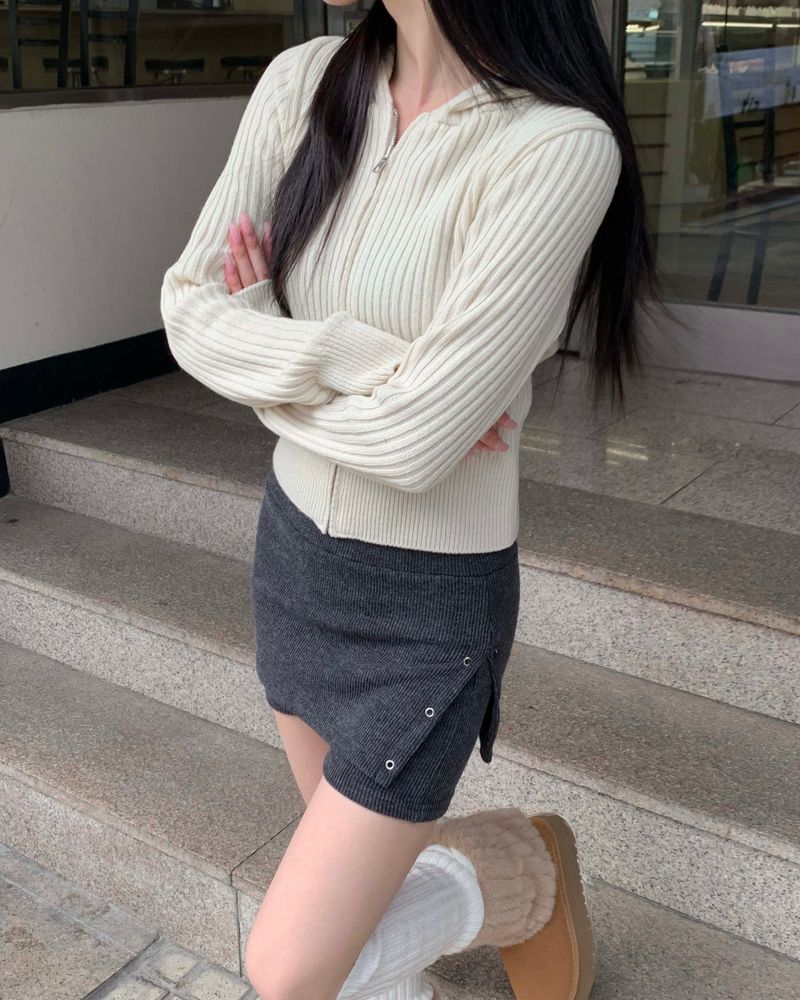 kyoive(コイブ)の「Knit snap skirt pants(Skirts)」