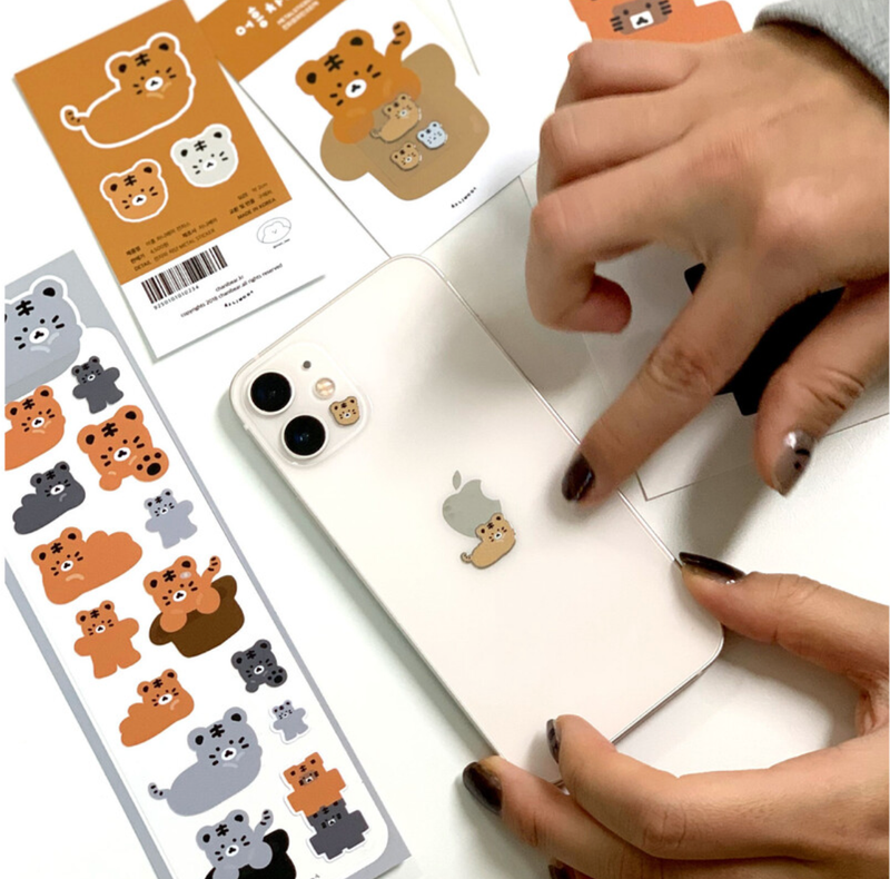 Tiger Chanibear Metal sticker