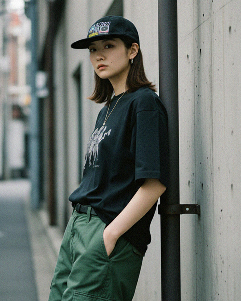 TROUBLE TROUBLE ( GIRL OVERSIZE TEE )