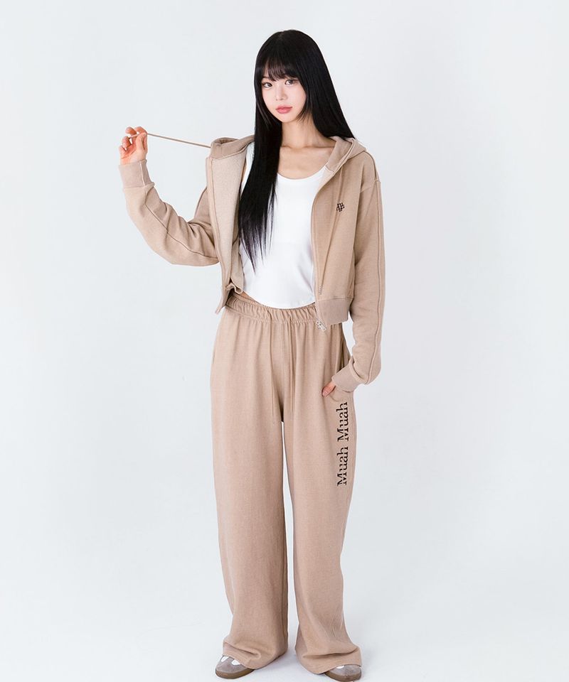 [SET] PIGMENT HOOD ZIPUP PANTS SETUP [2color]
