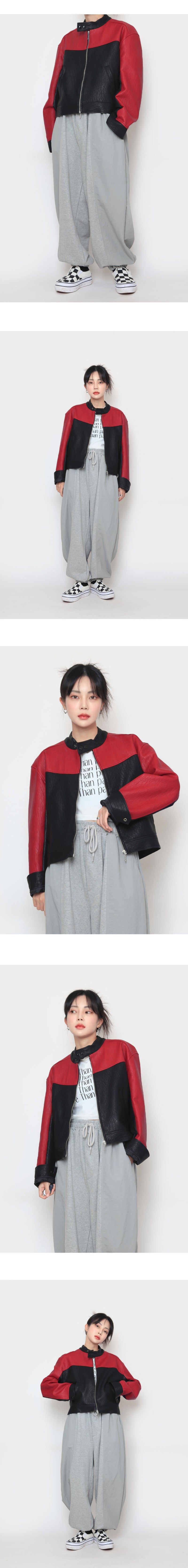 Racing Crop Leather Jacket