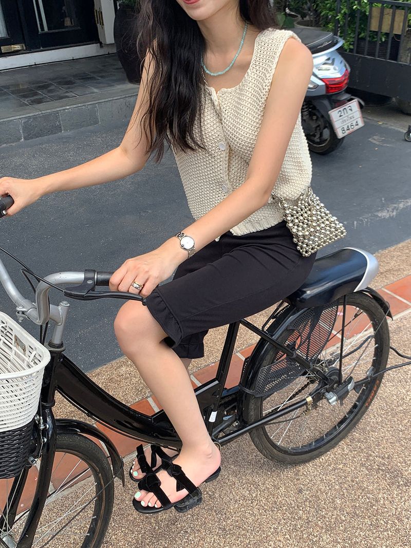 [MADE] LUBO FRILL BIKER PANTS