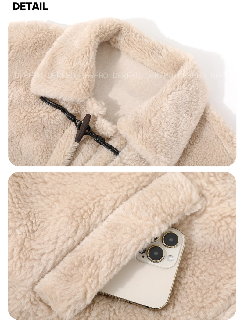 Snow Toggle Wool Mustang Long Coat