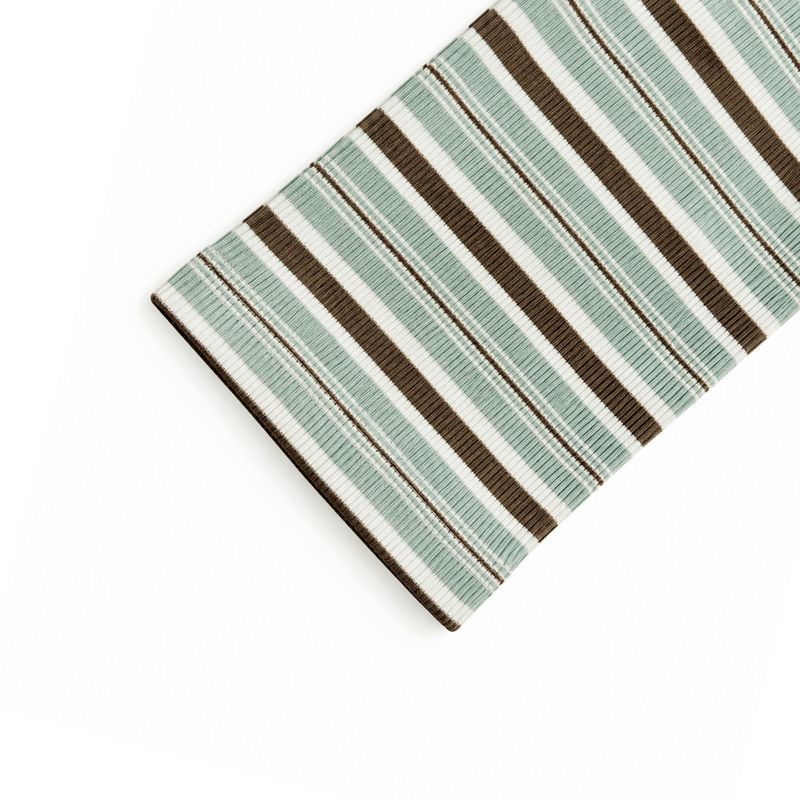 STRIPE OFF-SHOULDER TOP [MINT]