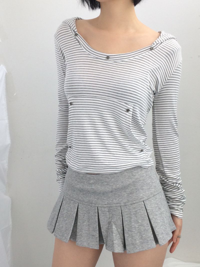 Basic Pleated Miniskirt