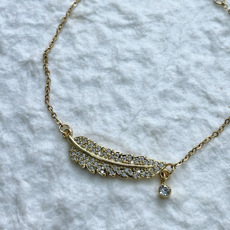 Golden Feather Bracelet