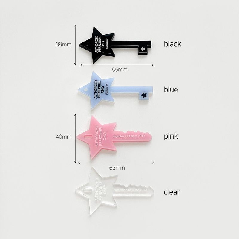 oab star keyring / 4 color