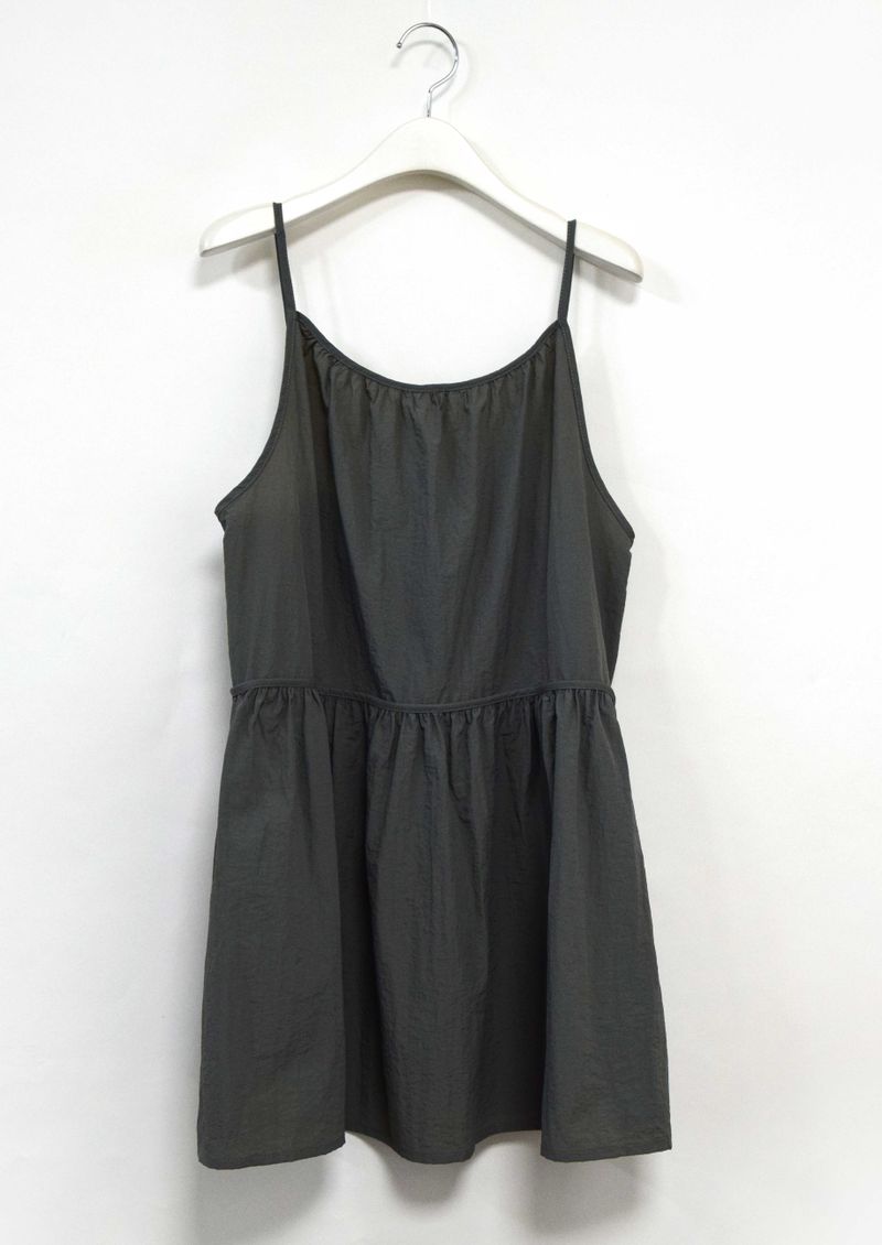 ribbon strap layered dress