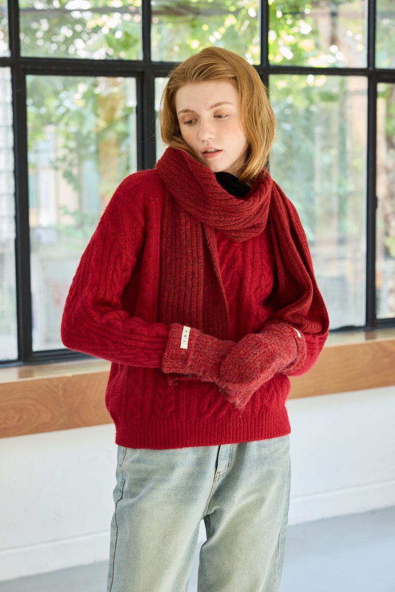 JUICY ROUND KNIT / RED