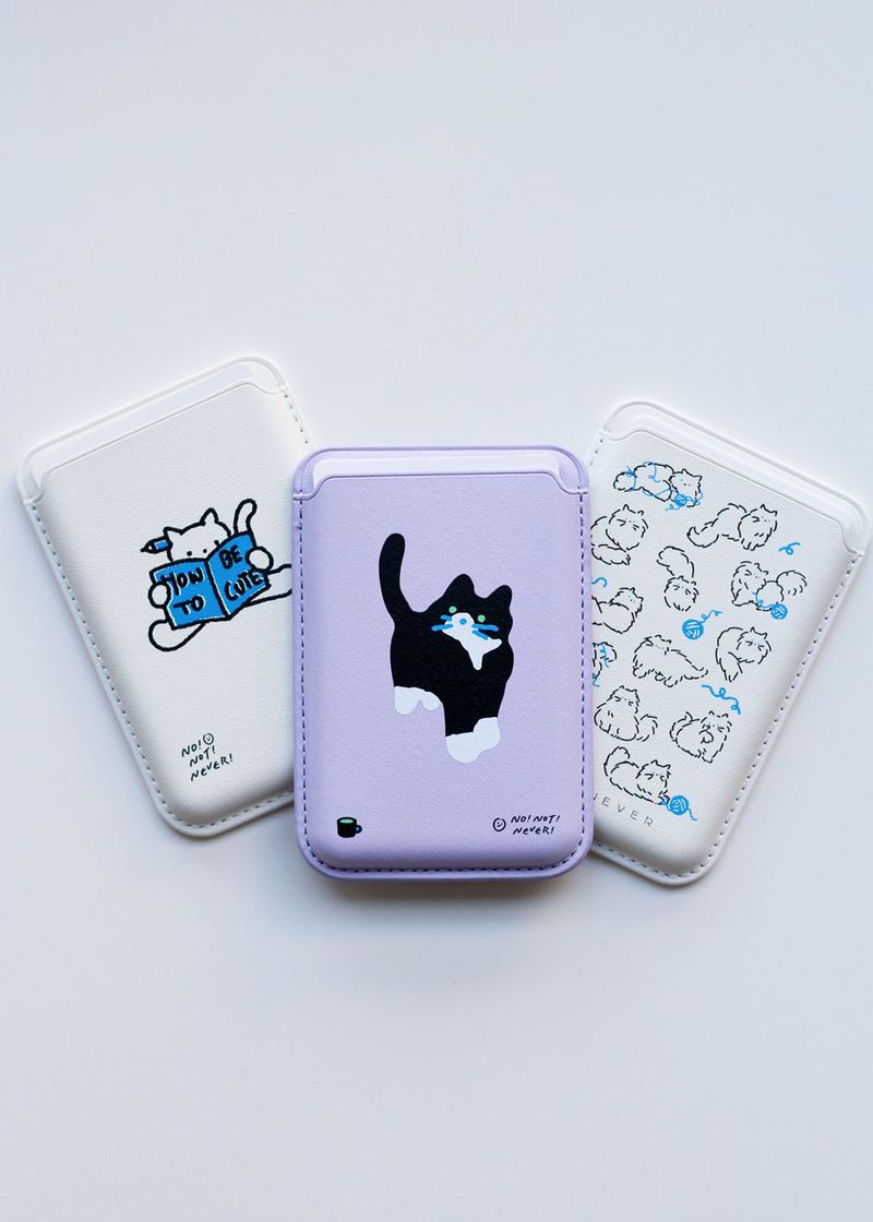 MagSafe Card Wallet Cream Cat