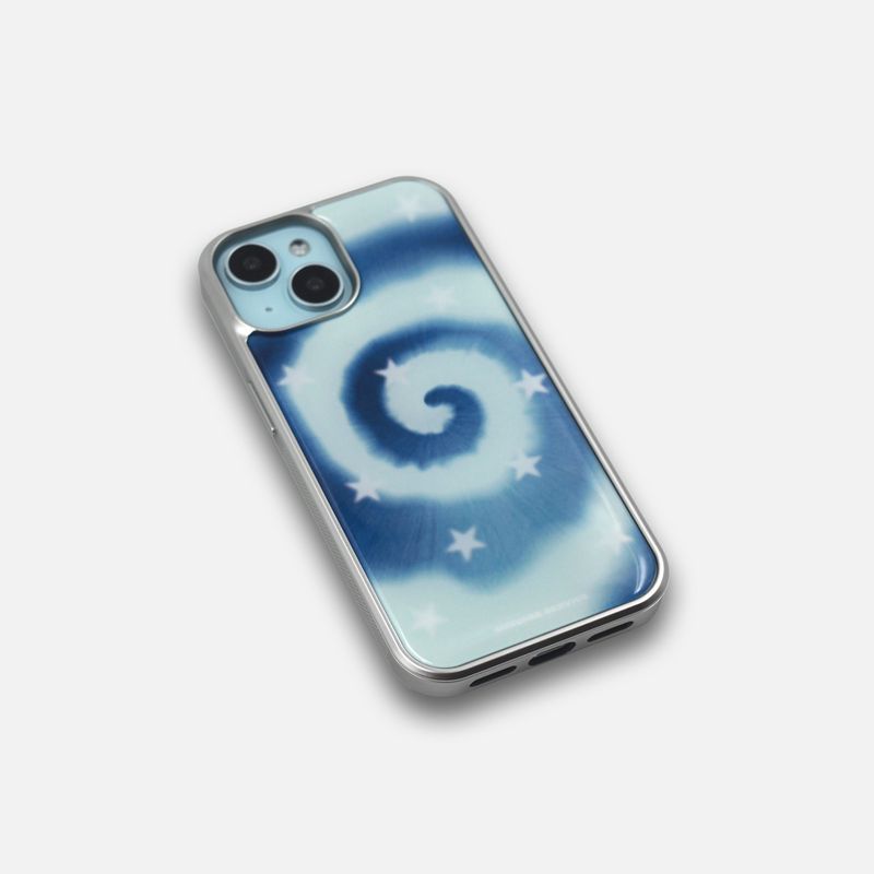HYPNOTIC STAR CASE_TEAL BLUE (silver epoxy)