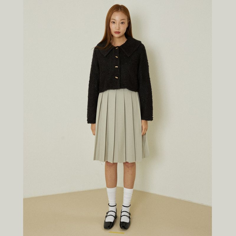 Azure short cardigan (black)