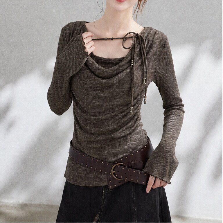 Elena String Drape Top