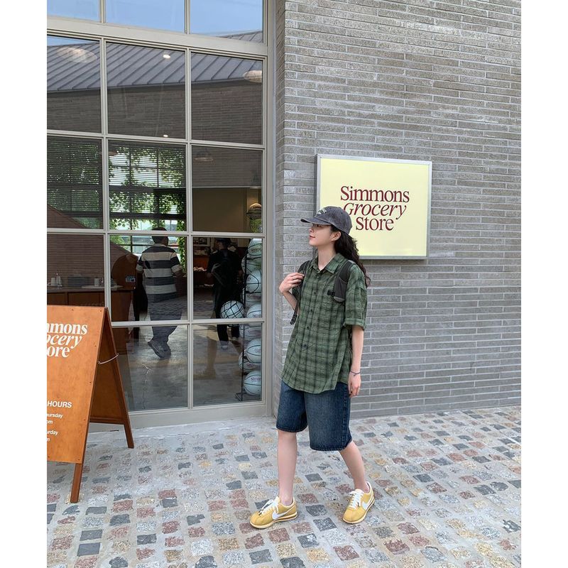Kirin Bermuda denim pants