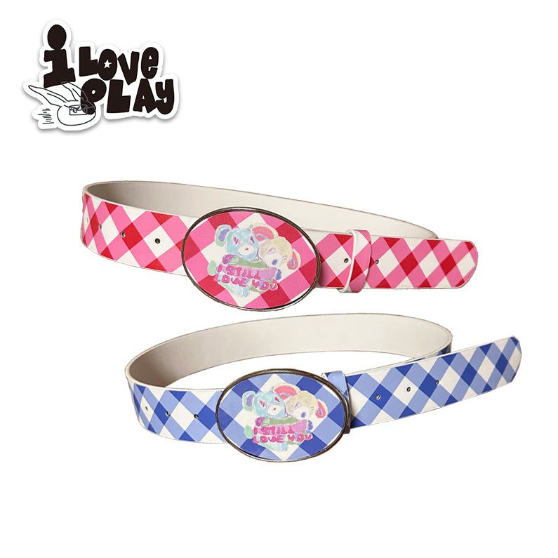 loveplayshop（ラブプレイショップ）の「loveplayshop チェック柄ハグベア ツーインワン クラシックデザイン レザーベルト（ファッション小物）」