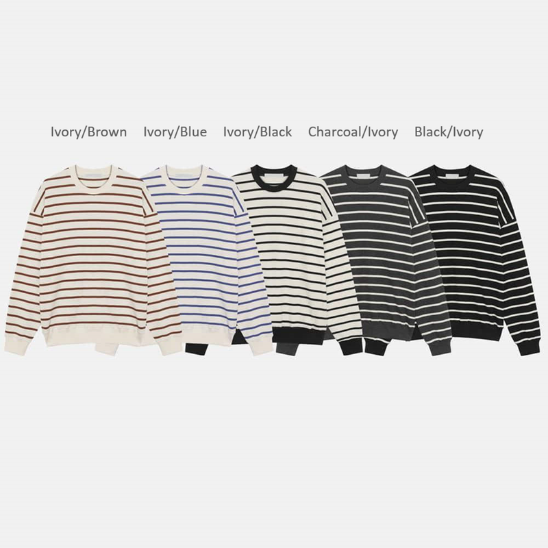 Jack Waffle Border Sweat Shirt (5color)