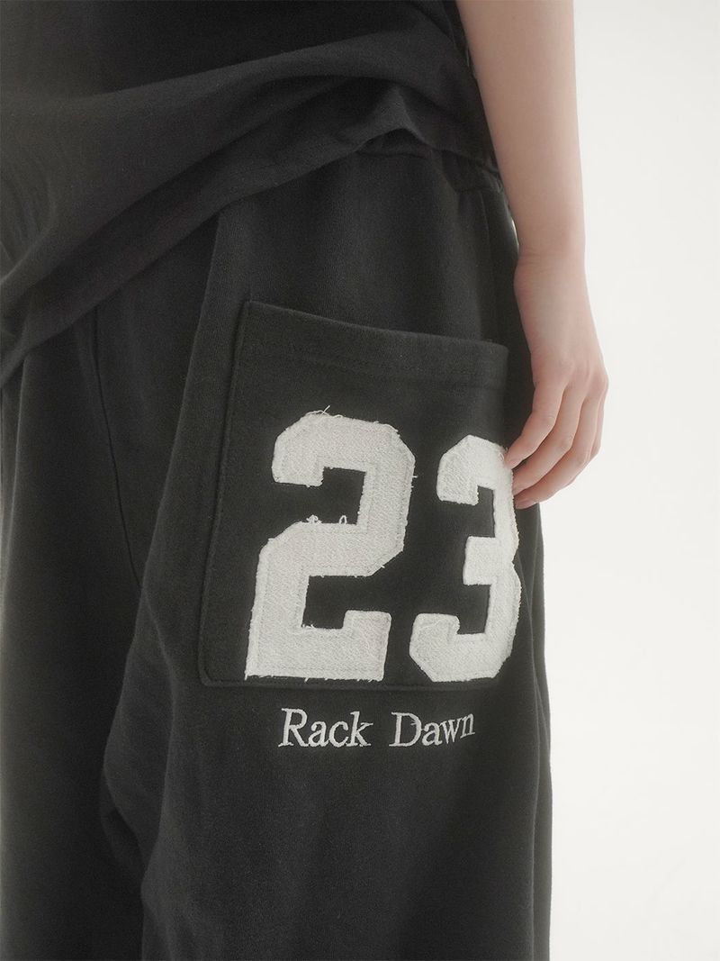 Bold 23embroidery sweat pants -3C