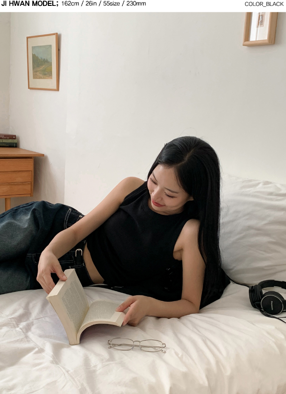 High Quality Basic Rib Sleeveless (5color)