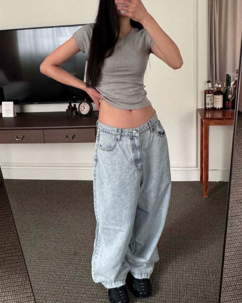 Snow denim jeans