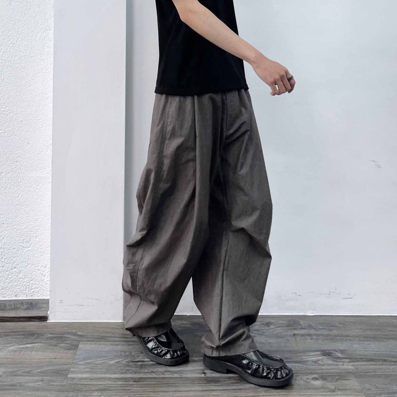 Structural Pleated Drawstring Pants