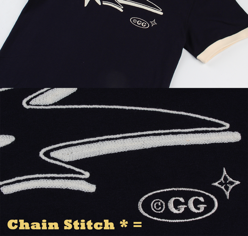 Shooting star Ringer tee @ Navy * Ivory