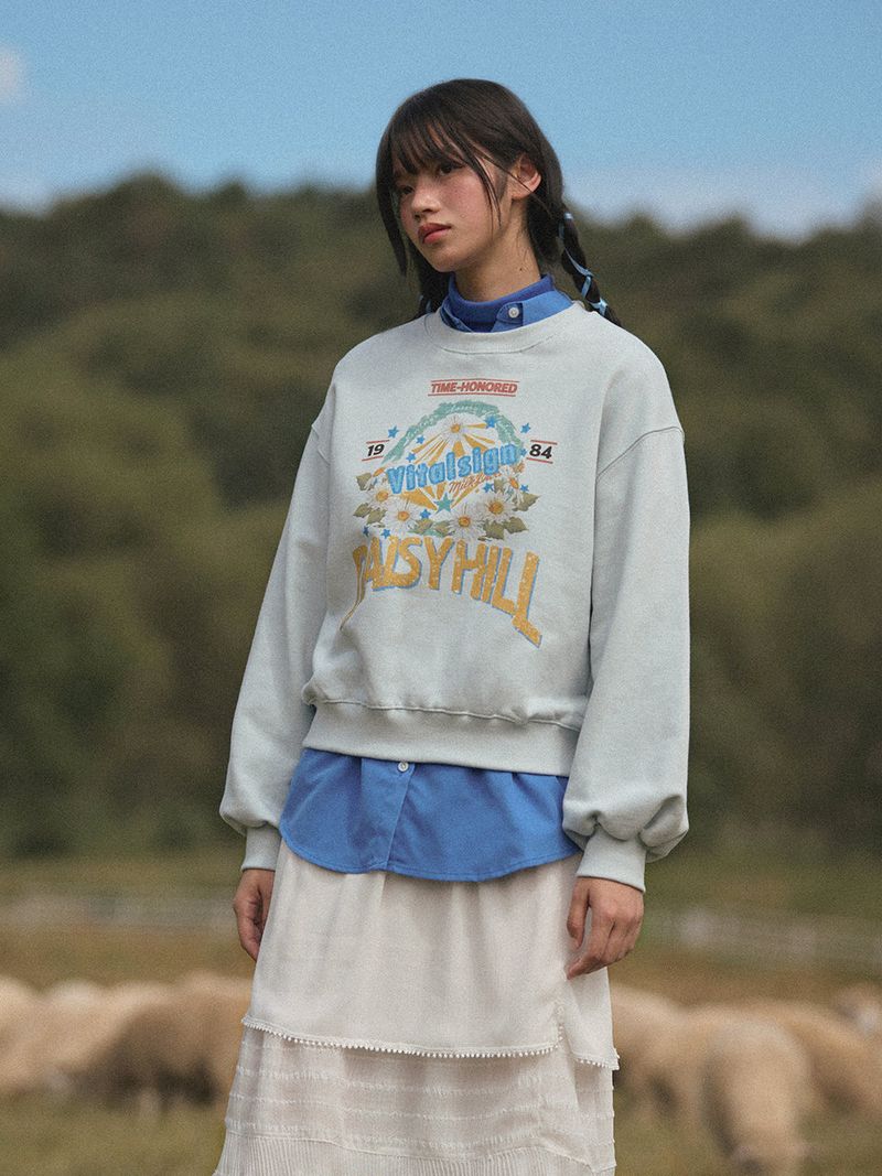 DaisyHill Sweatshirt (Light Blue)