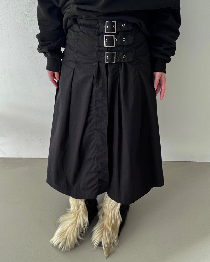 Buckle Wrap Skirt