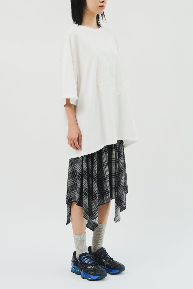(W) Hippie Checked Skirt