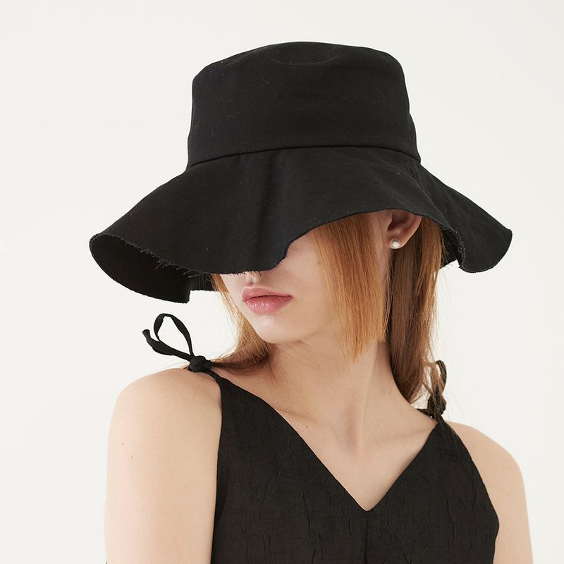 CUT OFF BUCKET HAT (BLACK)