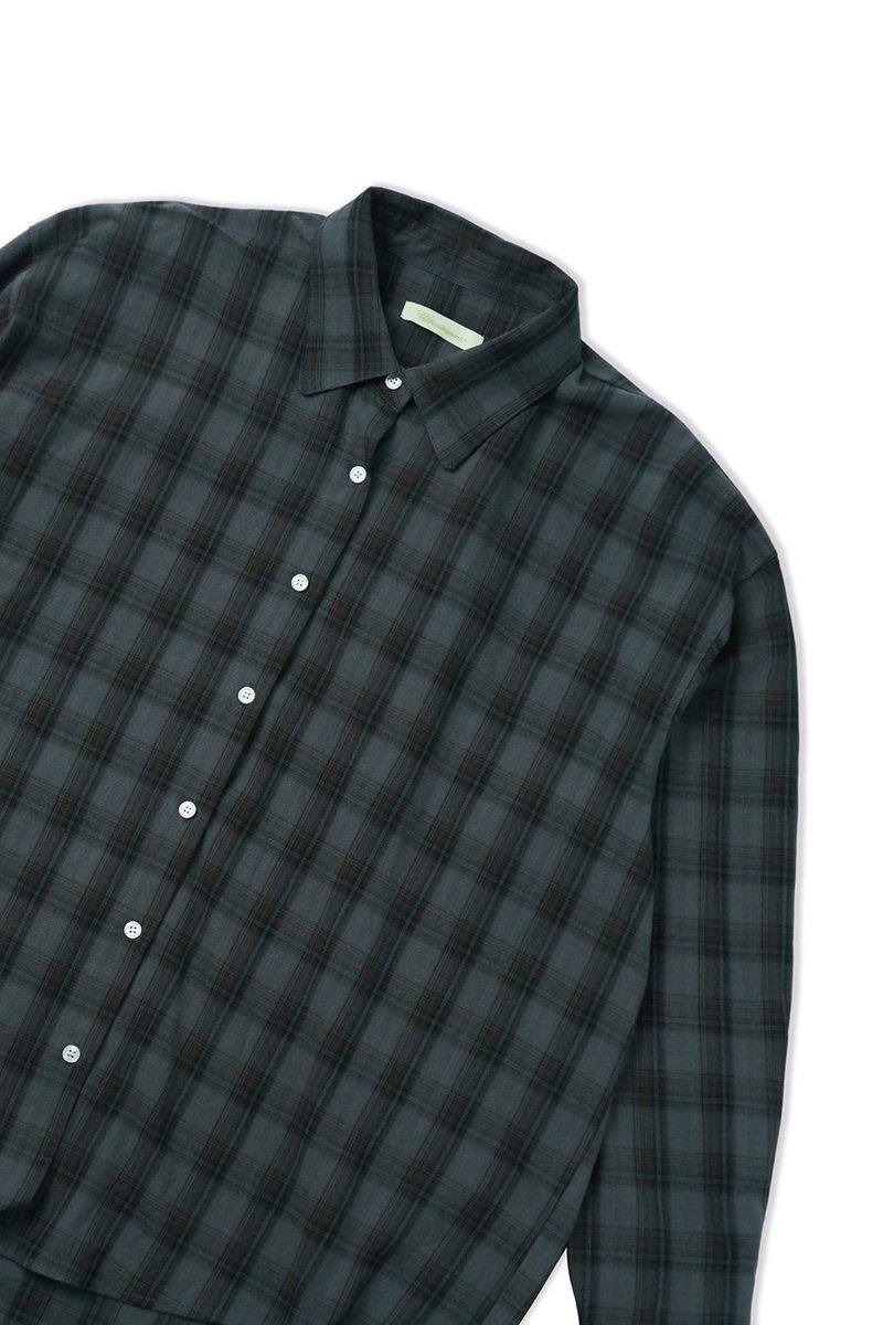 Autumn check shirt_navy