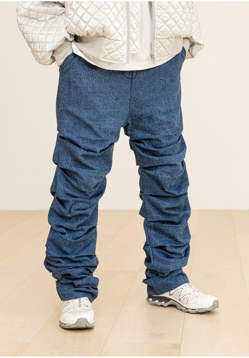 CRUMBLE DENIM PANTS