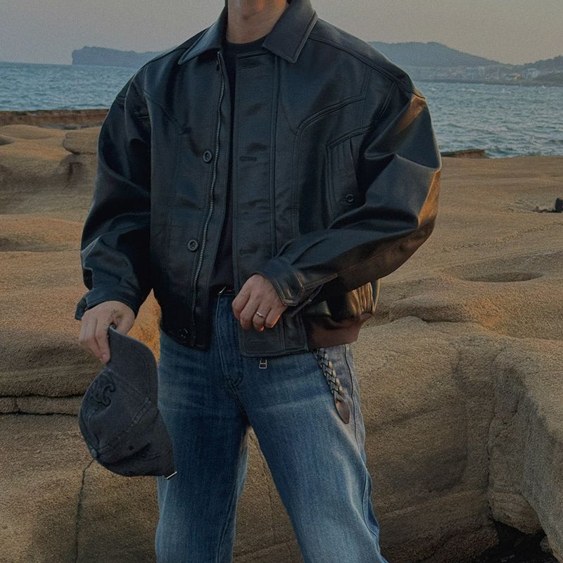 ASCLO Superior Leather Jacket (3color)
