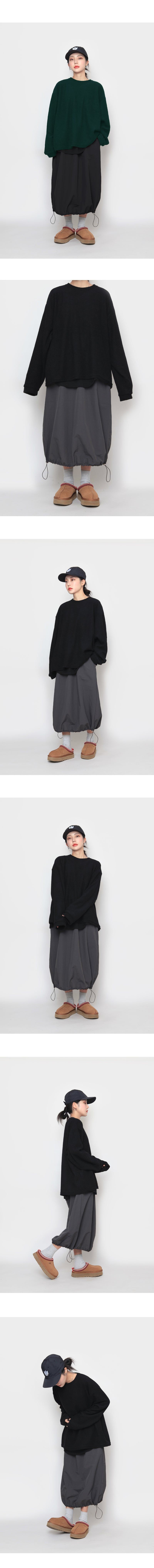 Soft plain sleeve T