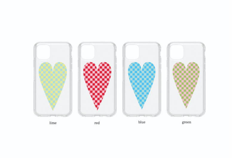 heart checkerboard case
