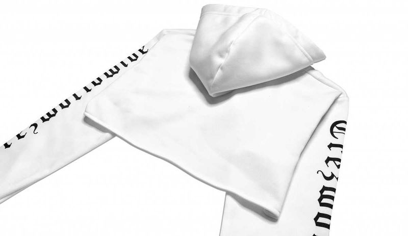 BE TREZ HIGH CROPPED HOODIE