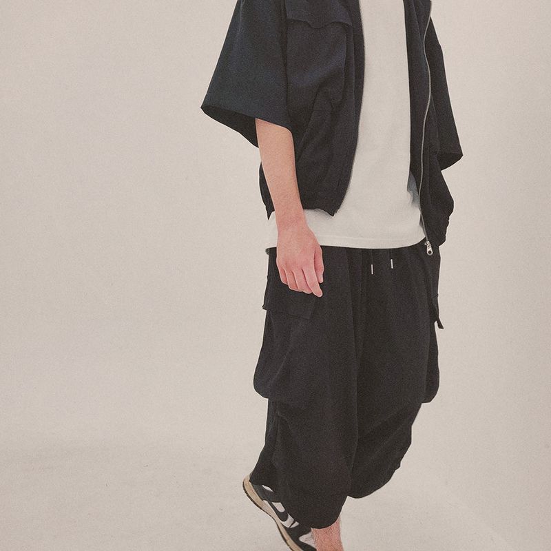 street shape capri shorts_black