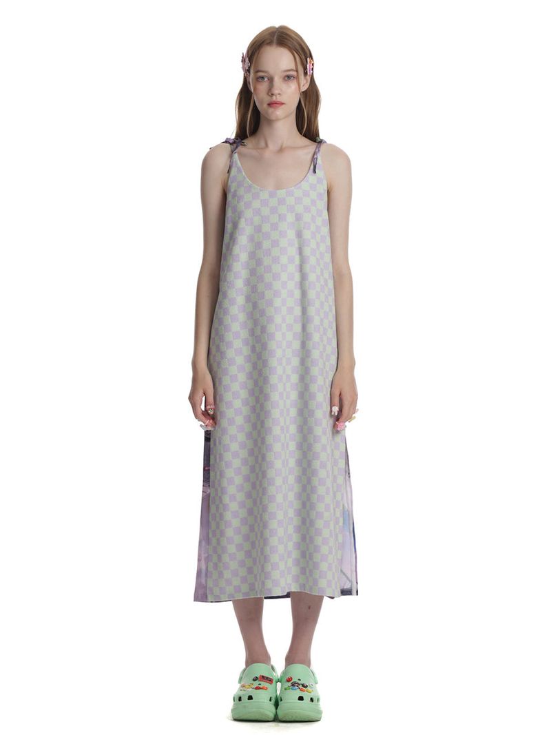 0 7 jelly & check dress
